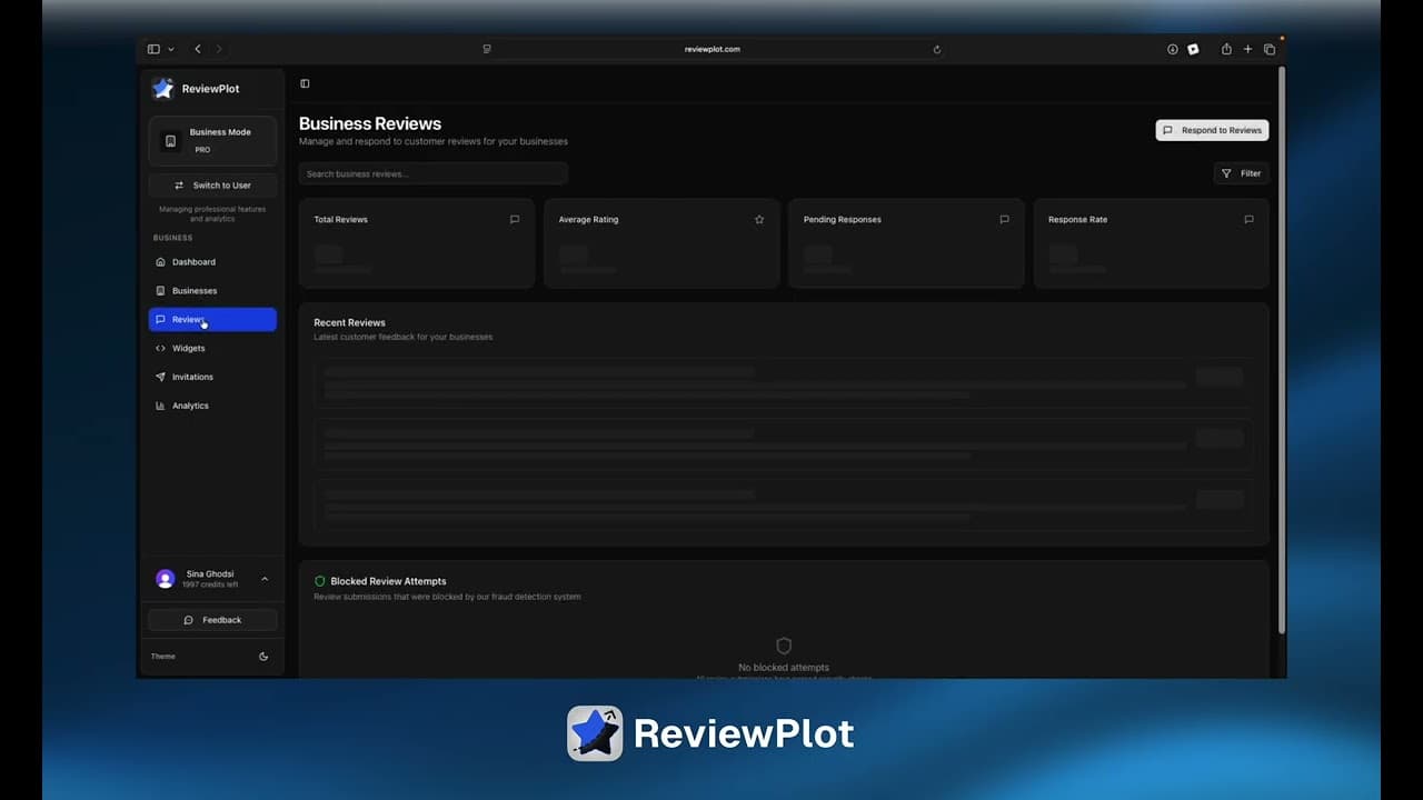 ReviewPlot launch day demo